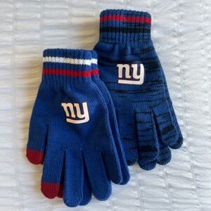 NFL New York Giants Knit Gloves (2 Sets)